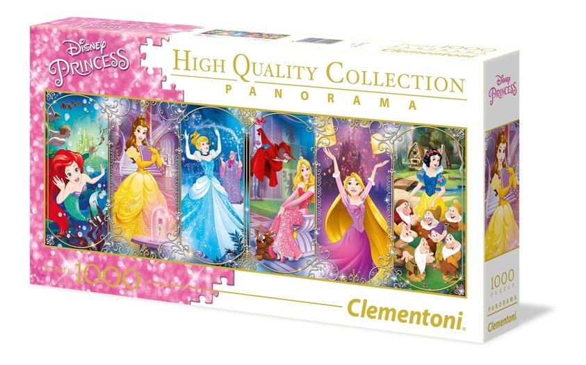 Op grote schaal ingenieur herinneringen Disney Princess Panorama puzzel 1000 stukjes Clementoni - Filmspullen Op grote schaal ingenieur herinneringen Disney Princess Panorama puzzel 1000 stukjes Clementoni - Filmspullen