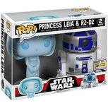 Funko Pop! Holographic R2D2 &amp; Leia SDCC - Filmspullen