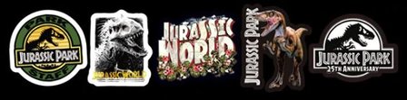 Jurassic Park sticker set (75 stuks) - Filmspullen.nl