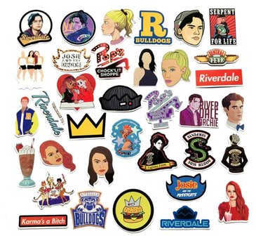 Riverdale stickerset S1/2 35 stuks - filmspullen.nl