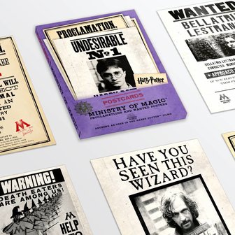 Harry Potter wenskaarten set Ministry of Magic [20 stuks] MinaLima - filmspullen.nl