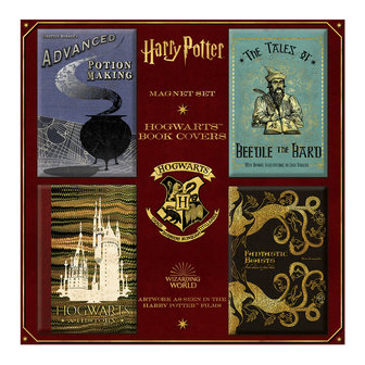 Harry Potter Hogwarts boeken magneten set - filmspullen.nl