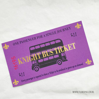 Harry Potter Knight Bus ticket - filmspullen.nl