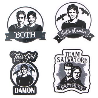 The Vampire Diaries sticker set (20 stuks) - filmspullen.nl