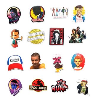 Stranger Things sticker set (50 stuks) - filmspullen.nl