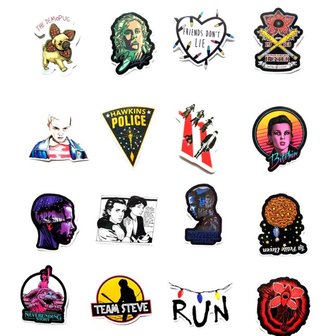 Stranger Things sticker set (50 stuks) - filmspullen.nl