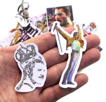 Queen Freddie Mercury sticker set (13 stuks) - Filmspullen.nl