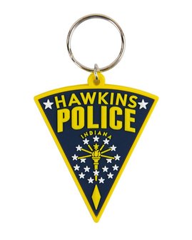 Stranger Things Hawkins Police sleutelhanger - filmspullen.nl
