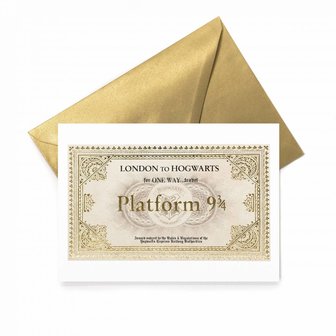 Hogwarts Express ticket wenskaart - filmspullen.nl