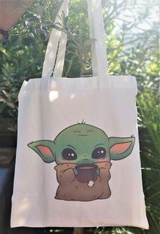 Baby Yoda (The Child) canvas tas - filmspullen.nl