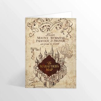 Harry Potter Marauders Map wenskaart - filmspullen.nl