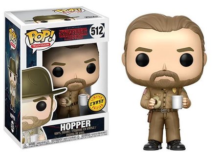 Funko Pop! Stranger Things: Hopper (No Hat) [Chase] - filmspullen.nl