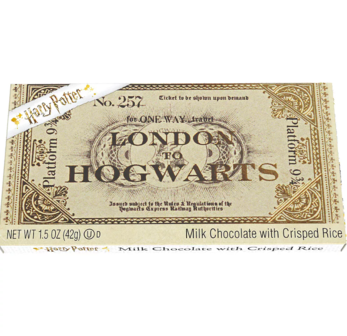 Hogwarts Express Platform 9 3/4 chocolade ticket - filmspullen.nl