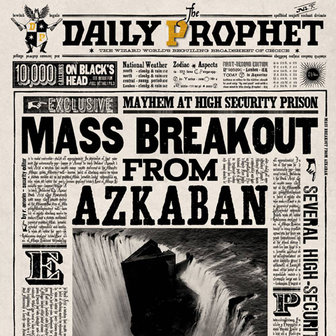 Harry Potter wenskaart &#039;&#039;Mass Breakout From Azkaban&#039;&#039; - Filmspullen.nl