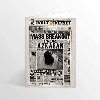 Harry Potter wenskaart &#039;&#039;Mass Breakout From Azkaban&#039;&#039; - Filmspullen.nl