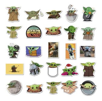 Star Wars: Baby Yoda sticker set (50 stuks) - Filmspullen.nl