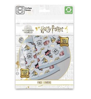 Harry Potter Hogwarts Express mondkapje 2-pack - filmspullen.nl