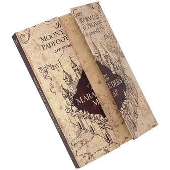 Harry Potter Marauders Map magnetisch notitieboek A5 - filmspullen.nl