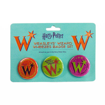 Weasleys&#039; Wizard Wheezes badge set [MinaLima] - filmspullen.nl