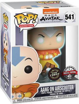 Funko Pop! Avatar: Aang on Airscooter [Chase] [Glow in the Dark] - filmspullen.nl