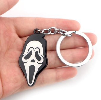 Scream masker sleutelhanger - Filmspullen.nl