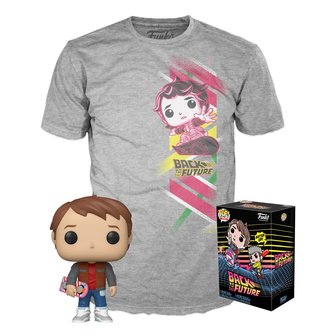 Funko Pop! &amp; T-shirt: Back to the Future - Marty McFly #964 - Filmspullen.nl