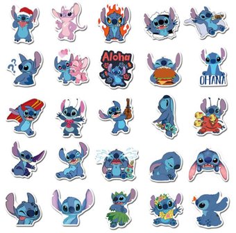 Lilo &amp; Stitch: Stitch sticker set (50 stuks) - Filmspullen.nl