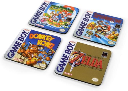 Nintendo Gameboy onderzetter set - filmspullen.nl