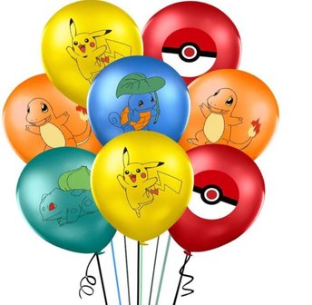 Pokemon ballonnen set (verjaardagsfeestje) - Filmspullen.nl