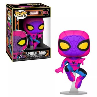 Funko T-shirt &amp; Pop! Marvel: Spider-Man [Black Light] [Exclusive] - filmspullen.nl