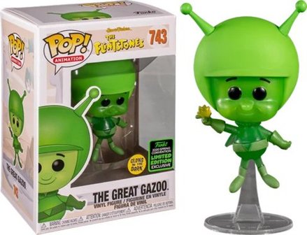 Funko Pop! The Flintstones: The Great Gazoo [ECCC Exclusive] [Glow in the Dark] - filmspullen.nl