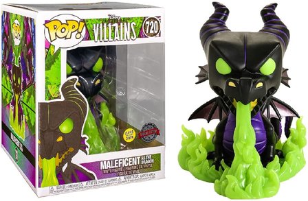 Funko Pop! Disney Villains: Maleficent as the Dragon #720 [Glow in the Dark] [Exclusive] - filmspullen.nl