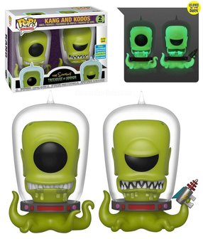 Funko Pop! The Simpsons: Kang and Kodos [SDCC Exclusive] [Glow in the Dark] - filmspullen.nl