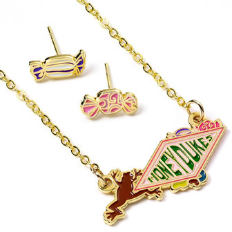 Harry Potter Honeydukes ketting en oorbellen set - filmspullen.nl