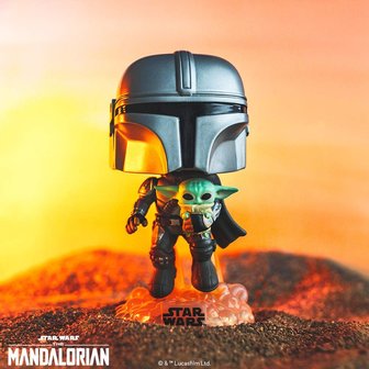 Funko Pop! Star Wars: The Mandalorian - Mando Flying w/Jet - filmspullen.nl
