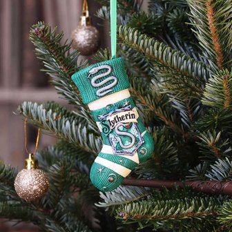 Harry Potter Slytherin kerstsok ornament - filmspullen.nl