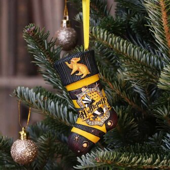 Harry Potter Hufflepuff kerstsok ornament - filmspullen.nl