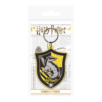 Harry Potter rubberen sleutelhanger Hufflepuff - Filmspullen.nl