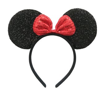 Minnie Mouse glitter oren haarband - Filmspullen.nl