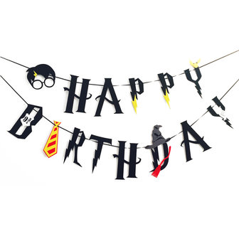 Prominent persoon College Harry Potter 'Happy Birthday' slinger met decoratie - Filmspullen