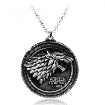 Game of Thrones ronde Stark ketting - Filmspullen.nl