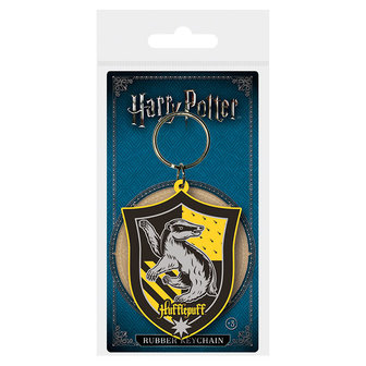 Harry Potter rubberen sleutelhanger Hufflepuff - Filmspullen.nl