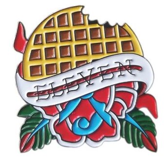 Stranger Things Eleven Eggo pin badge - Filmspullen.nl