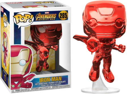 Funko Pop! Marvel: Avengers Infinity War: Iron Man (Red Chrome) - filmspullen.nl