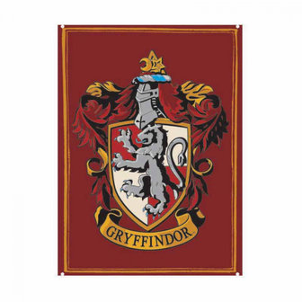 Gryffindor tinnen bord A5 - filmspullen.nl