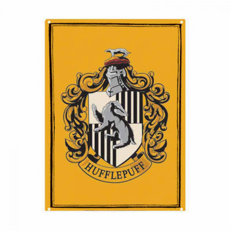 Hufflepuff tinnen bord A5 Harry Potter - filmspullen.nl