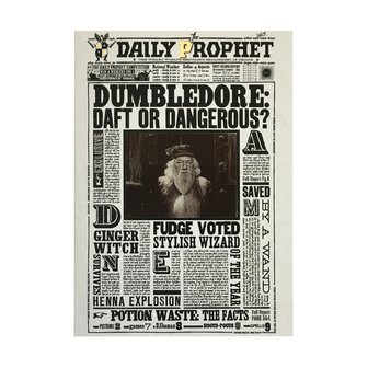 Harry Potter 3D wenskaart - Dumbledore Draft or Dangerous - filmspullen.nl