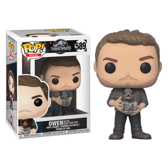 Funko Pop! Jurassic World: Fallen Kingdom - Owen with Baby Raptor [Exclusive] - filmspullen.nl