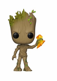 Funko Pop! Marvel&#039;s Avengers: Infinity War - Groot with Stormbreaker - filmspullen.nl