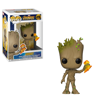 Funko Pop! Marvel&#039;s Avengers: Infinity War - Groot with Stormbreaker - filmspullen.nl